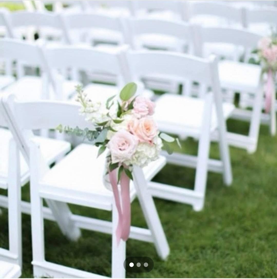 White Foldable Plastic Chair