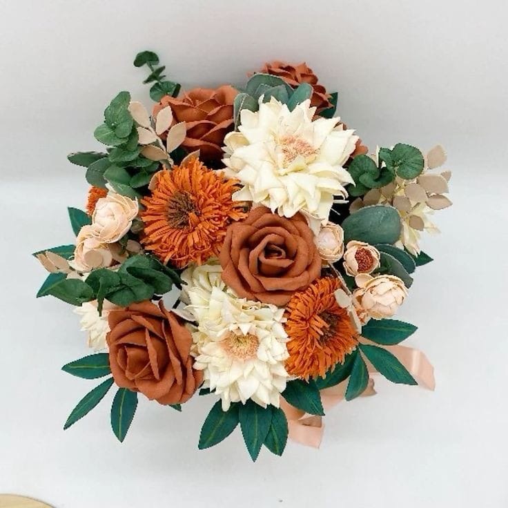 Terracotta Bridal Bouquet
