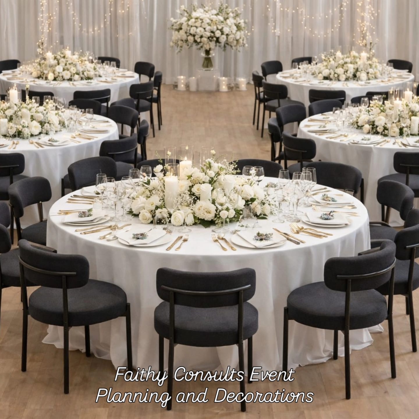Navy & White Reception